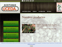 Tablet Screenshot of aceitunas-uceda.es